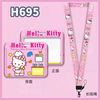 Sanrio ป้ายชื่อแนวนอน ป้ายบัตรรถบัส ป้ายทํางาน ที่ใส่บัตร บัตรประจําตัวเชลล์#FT89
