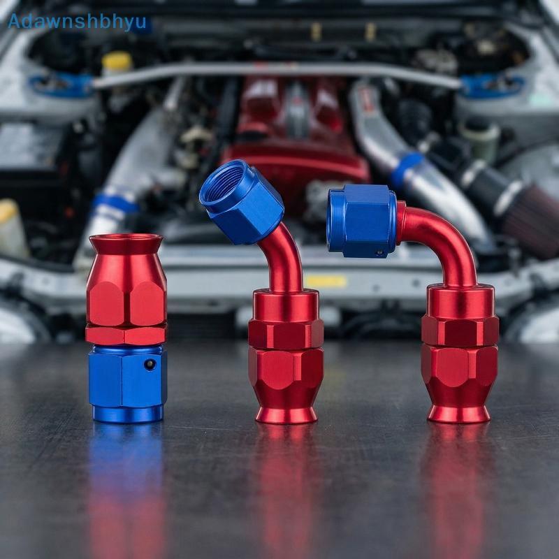 Adhyu AN4 AN6 AN8 AN10 ท่อ End Fitting อะแดปเตอร์ 0-180 องศาปรับหมุนสําหรับรถแข่งน้ํามันสายระบบทนทาน