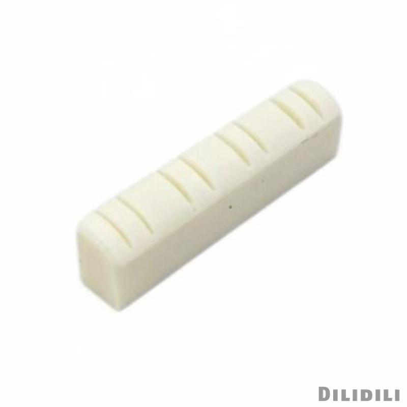 [Dilidili] กีต้าร์โปร่ง Nut Slotted Stringed Nut Saddle Bridge Pins สําหรับชิ้นส่วนกีตาร์พื้นบ้านคลา