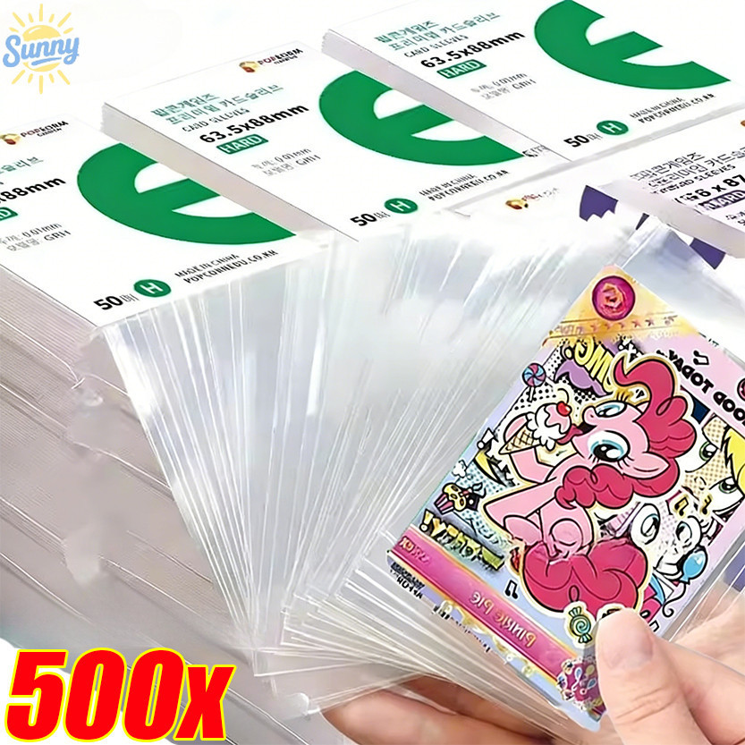 100/200/300/500 ชิ้นป้องกันรอยขีดข่วนโปร่งใสกระเป๋าป้องกัน / HD Kpop การ์ดไอดอลกระเป๋ารูปถ่าย