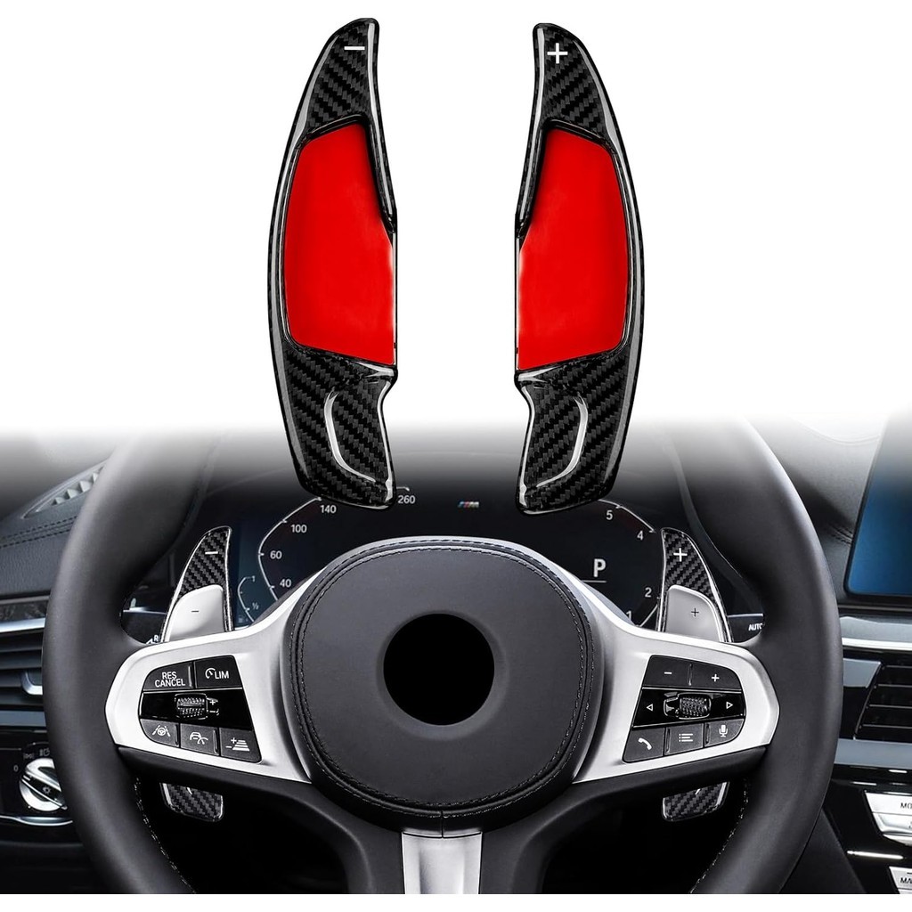 T-carbon คาร์บอนไฟเบอร์ Shift Paddle ใช้งานร่วมกับ BMW 3 4 5 6GT 7 8 G10 G12 G30 G38, X3 X4 X5 X6 X7