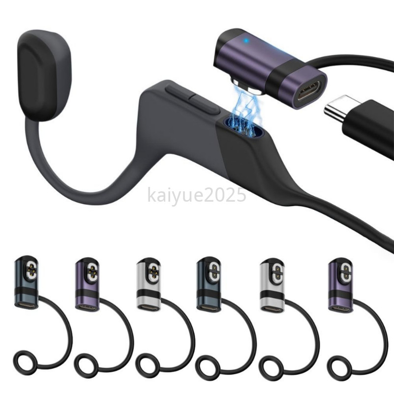 LIKAIYUE สําหรับ Shokz AS800/S803/S810 แบบพกพา Type C Magnetic Converter Connector อะแดปเตอร์ชาร์จพร
