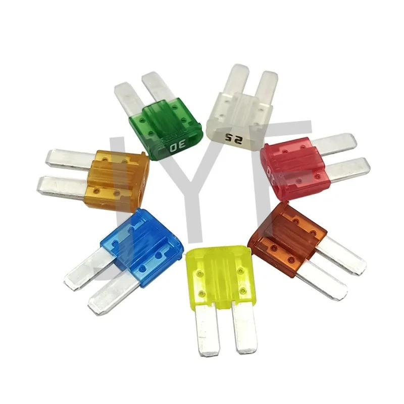 Micro2 ใบมีดฟิวส์ M2 เท้ายาว 5A 7.5A 10A 15A 20A 25A 30A 32V Micro2 ฟิวส์