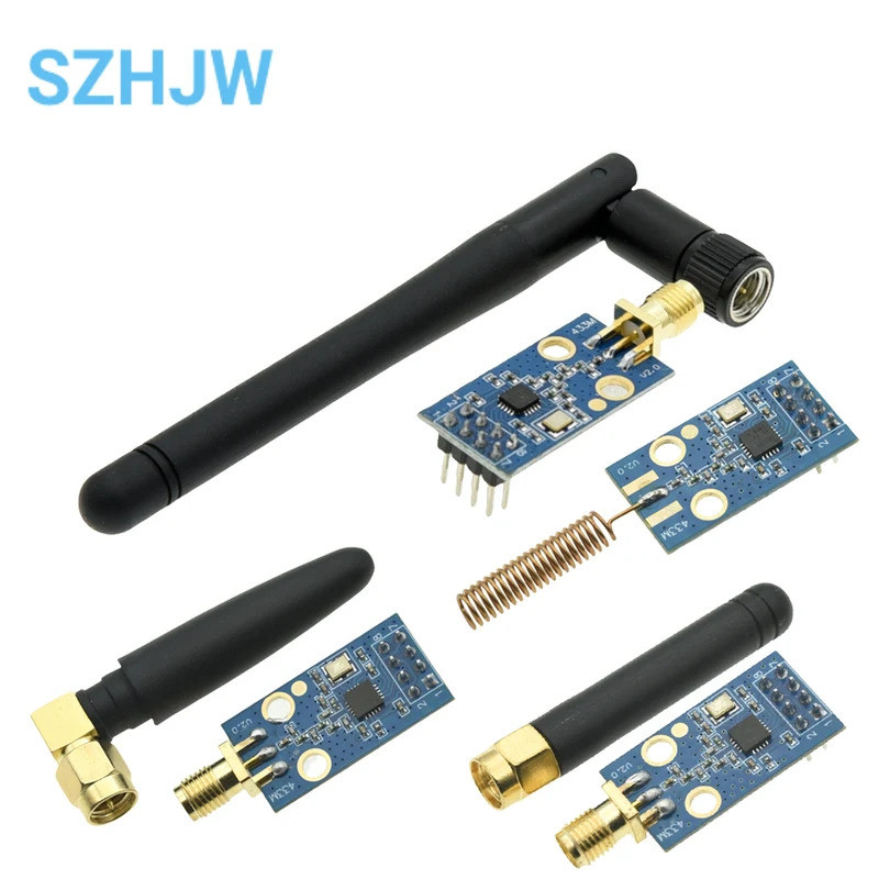 CC1101 โมดูลไร้สายพร้อมเสาอากาศ SMA โมดูลรับส่งสัญญาณไร้สาย 433MHZ
