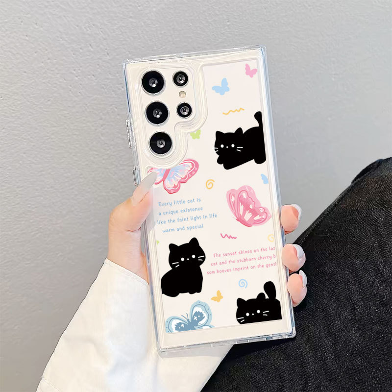 เคสโทรศัพท์ เคสใส ลายการ์ตูน สำหรับ Samsung A57 A37 A07 5G A17 A06 A16 A26 A36 A56 A55 S26 S25 S24 FE S23 Ultra S25Fe