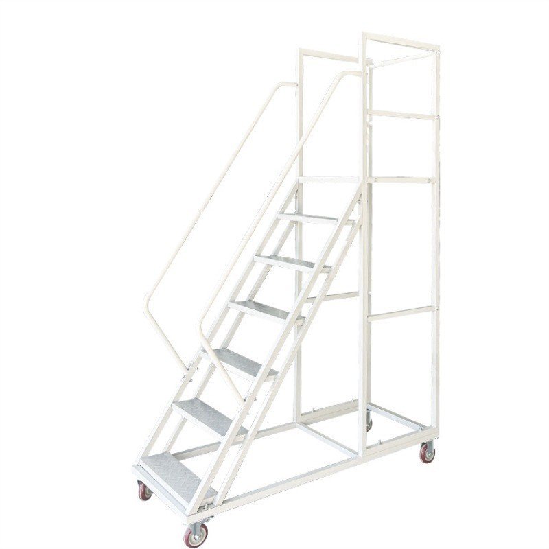 ขายตรงการบํารุงรักษาแพลตฟอร์มสตูลวางเท้ารถบรรทุกหนา Treatment Pick-up บันไดการบํารุงรักษา Anti-rust 