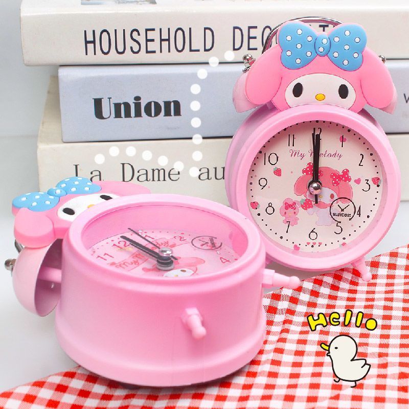 นาฬิกาปลุก Girl Kuromi Clock Pacha Cinnamon Big Clock เงียบสไตล์เจ้าหญิงเด็ก