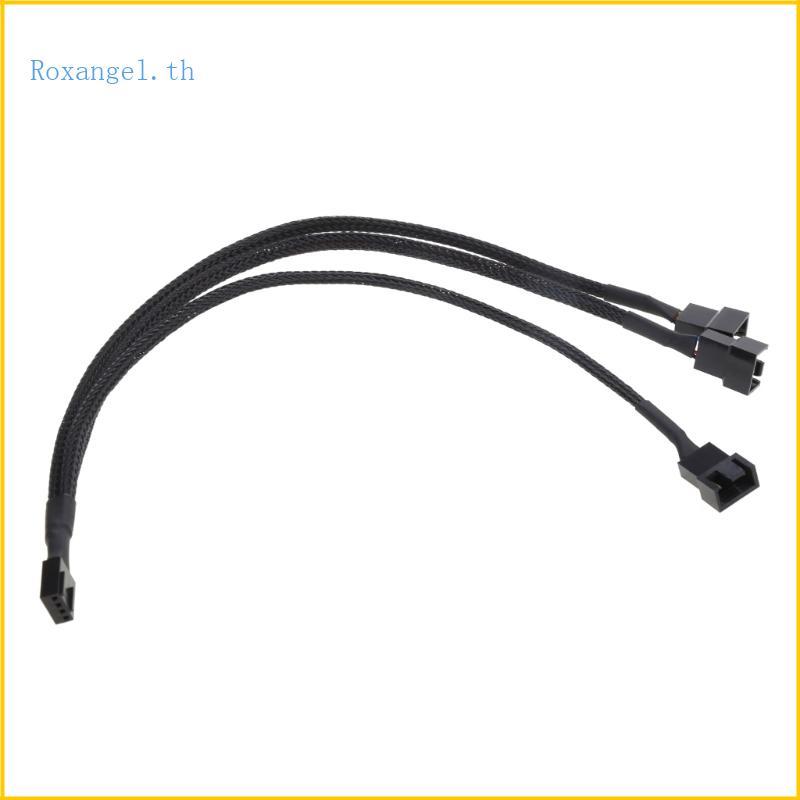 ROX 3Pin PWM Fan Hub สายไฟ 1 ถึง 3 Splitter PC สําหรับกรณีแม่ภายใน