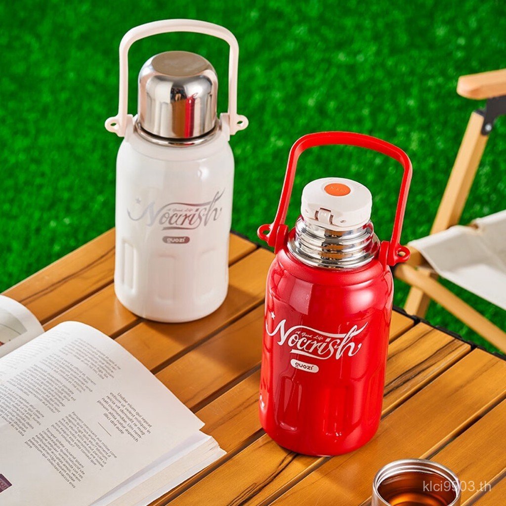 900ml THERMOS GUOZI สแตนเลส GZ-B57 GUOZI คอลเลกชันแบบพกพา THERMOS ถ้วยหม้อ 3AXG