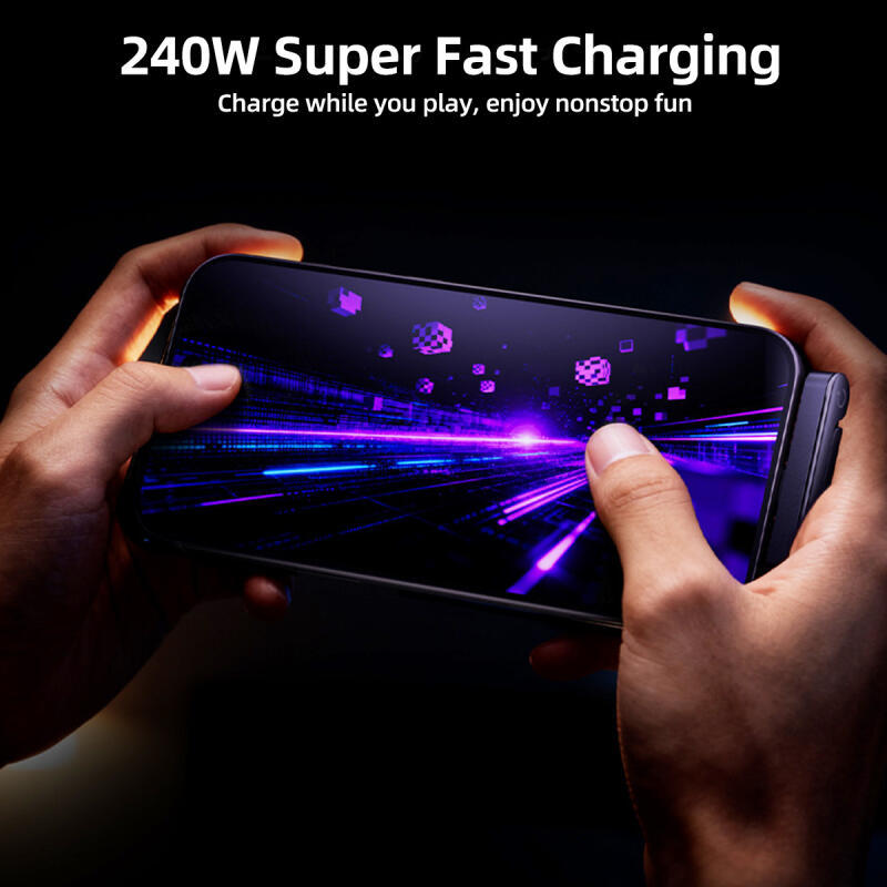 HdoorLink 240W Type-C ถึง Type C สายข้อศอก Fast สายชาร์จข้อมูลขาตั้งแบบพับได้ที่วางโทรศัพท์สําหรับโทรศัพท์ 17/16/15 สําหรับ Samsung - รูปที่ 4