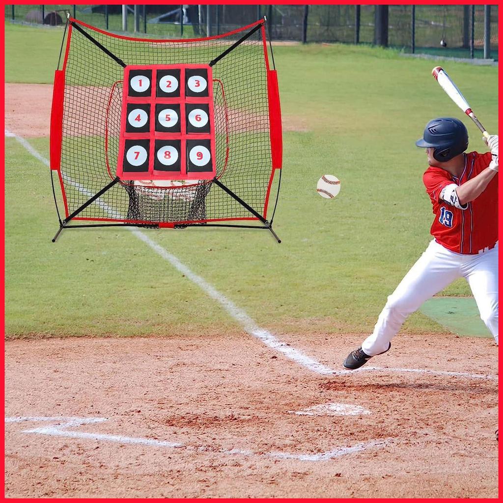 Baseball Strike Zone Target Softball Strike Zone โยนฝึกจํานวน 9 หลุม Pitching Trainers สําหรับ koiam