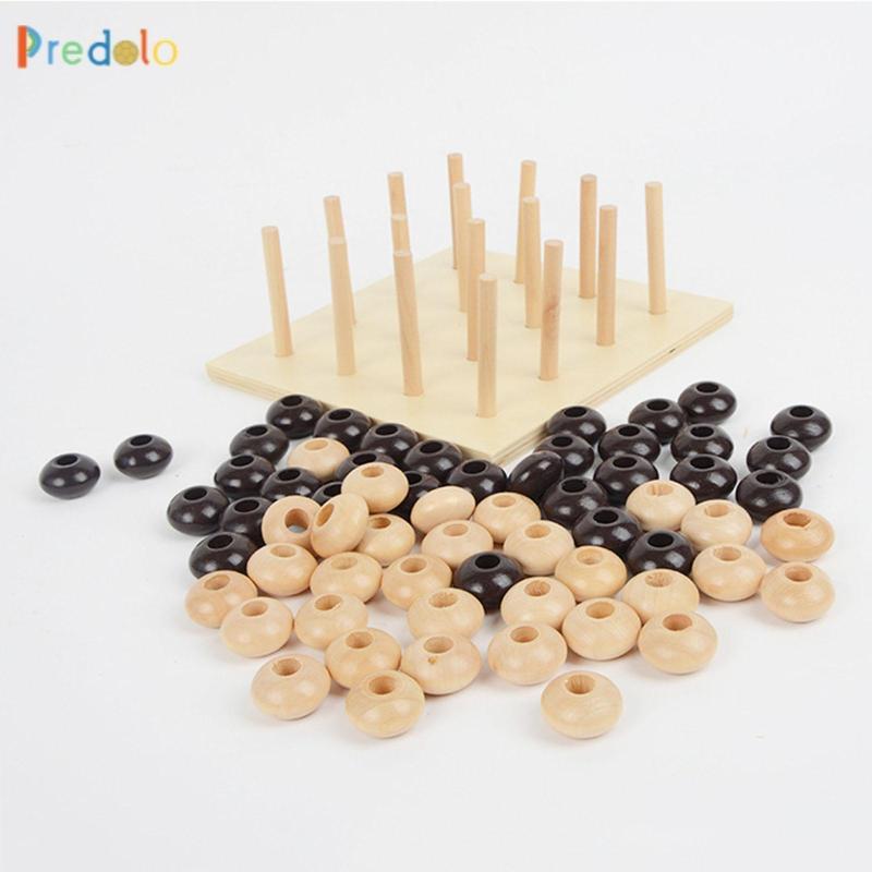 Predolo Four in A Row Board Games, 3D ,ของเล่นเพื่อการศึกษา,ไม้,เกมกระดานสําหรับครอบครัว 4 in A Row 