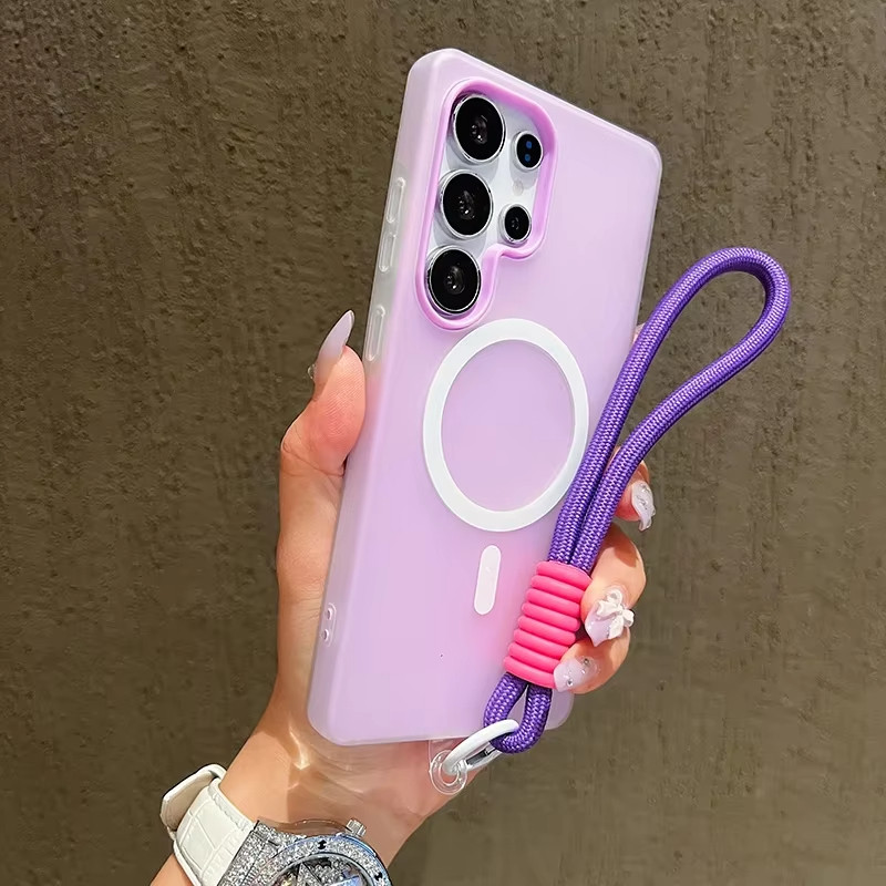 🔥2in1 เคส Samsung A56 A55 A17 A07 A06 A16 A35 A36 A54 A05S A26 S26 S25 S24 S23 Ultra 5G เคสเจลใสแบบแม่เหล็กไร้สาย