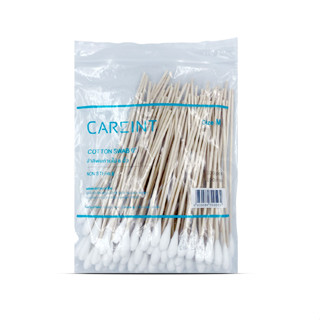 Careint สำลีพันก้านไม้ 6 นิ้ว ซอง 100 ก้าน