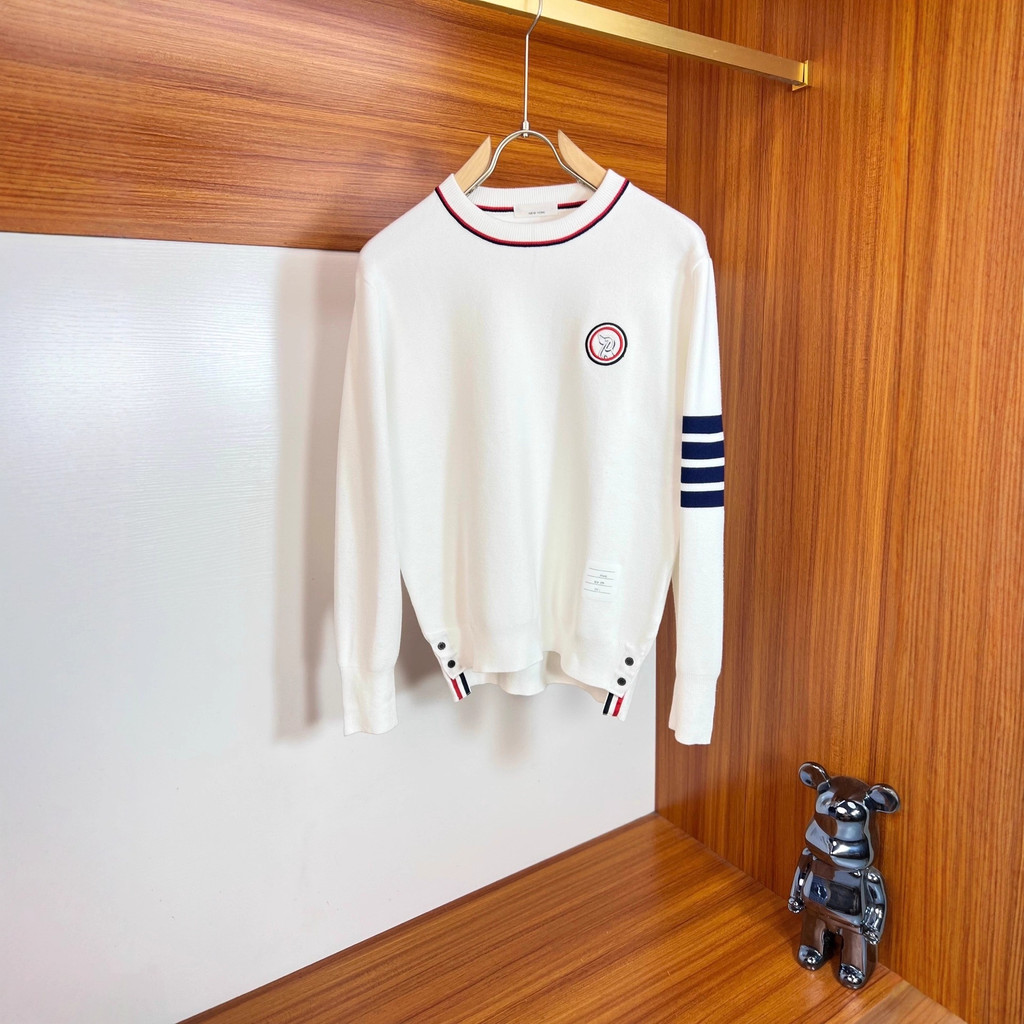 JGIO thombrowne Round neck wool blend sweater for men and women