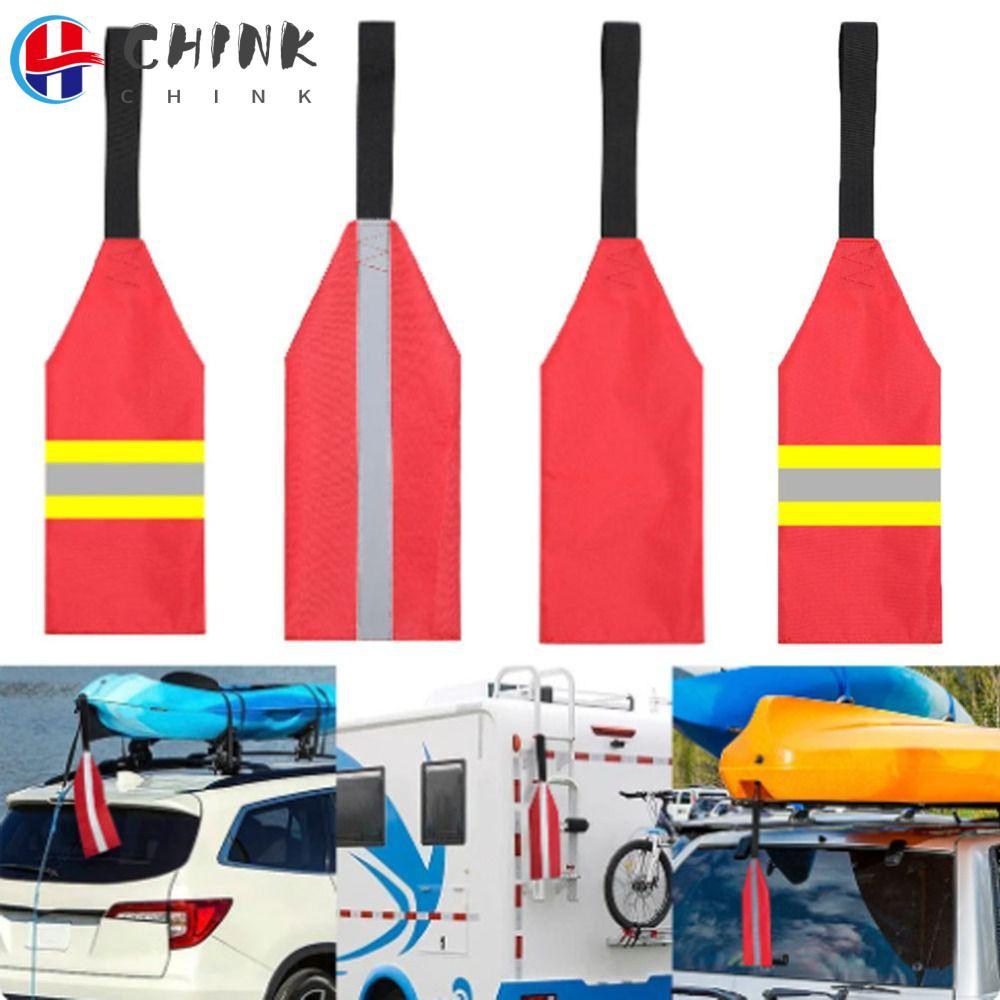 CHINK Travel Flag, 3 สี 36*12 ซม.Kayak Safety Flag, 2024 Folding Flag Kayak Accessories