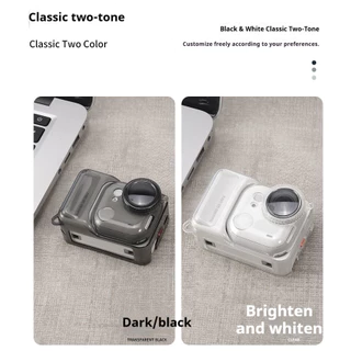 สําหรับ Insta360 Go Ultra TPU Clear เคสป้องกันเชือกป้องกันการสูญหายโปร่งใสฝาครอบเลนส์ป้องกันรอยขีดข่วนครอบคลุมสําหรับ Insta360 Go Ultra