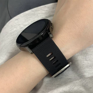 สายยางซิลิโคนอ่อน 18มม 22มม 20 มม for Garmin Forerunner 165 55 158 570 42มม/vivoactive 5/VivoMove/Venu/Bounce/Approach