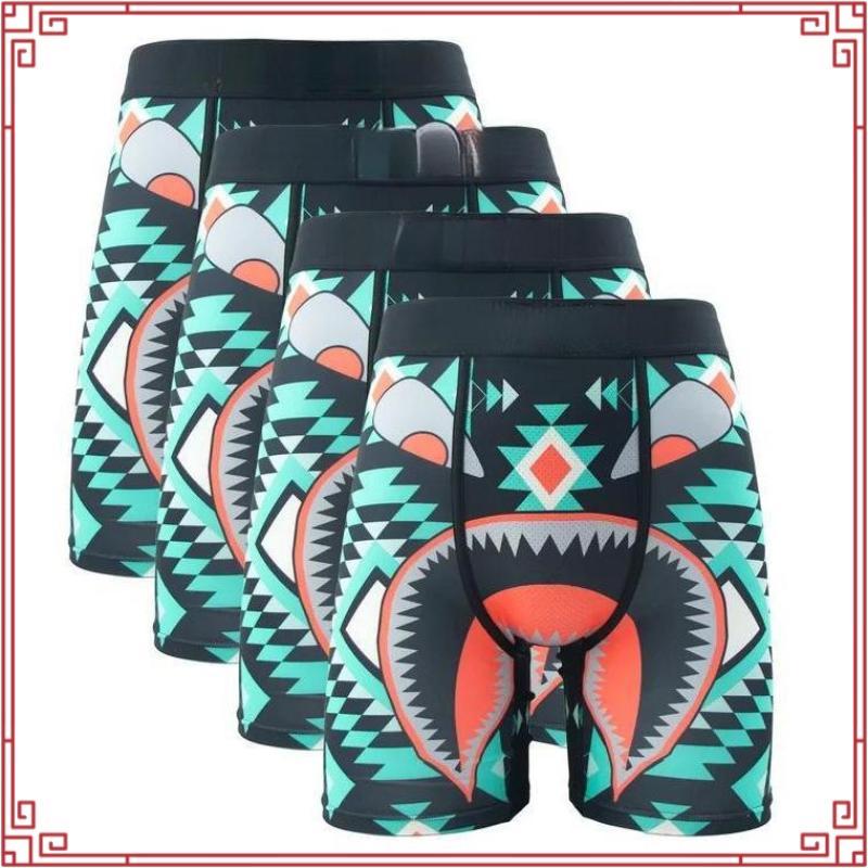 PSD 3 PACK – Team Men ชุดชั้นในระบายอากาศพิมพ์บวกกางเกงบ็อกเซอร์ผู้ชาย S-XXL