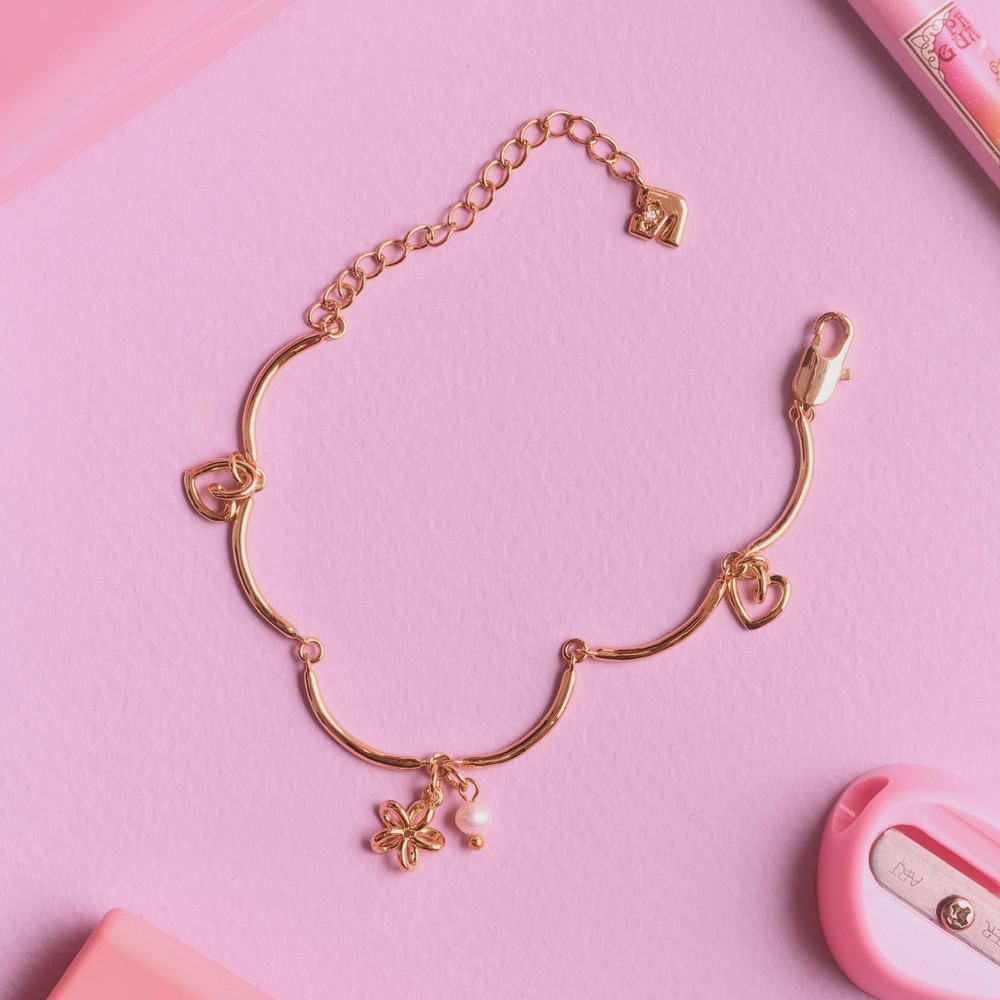 YVIS Pompom Brass Bracelet - Doodle Collection
