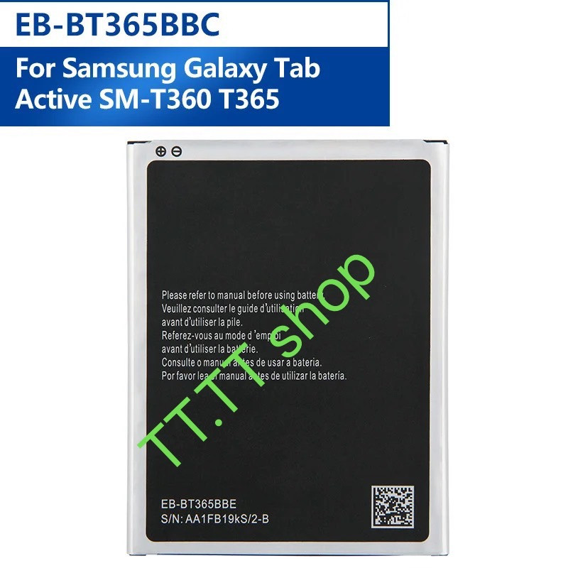 แบตเตอรี่ Samsung Galaxy Tab Active SM-T360 SM-T365 EB-BT365BBC EB-BT365BBE 4450mAh รับประกัน 3 เดือ