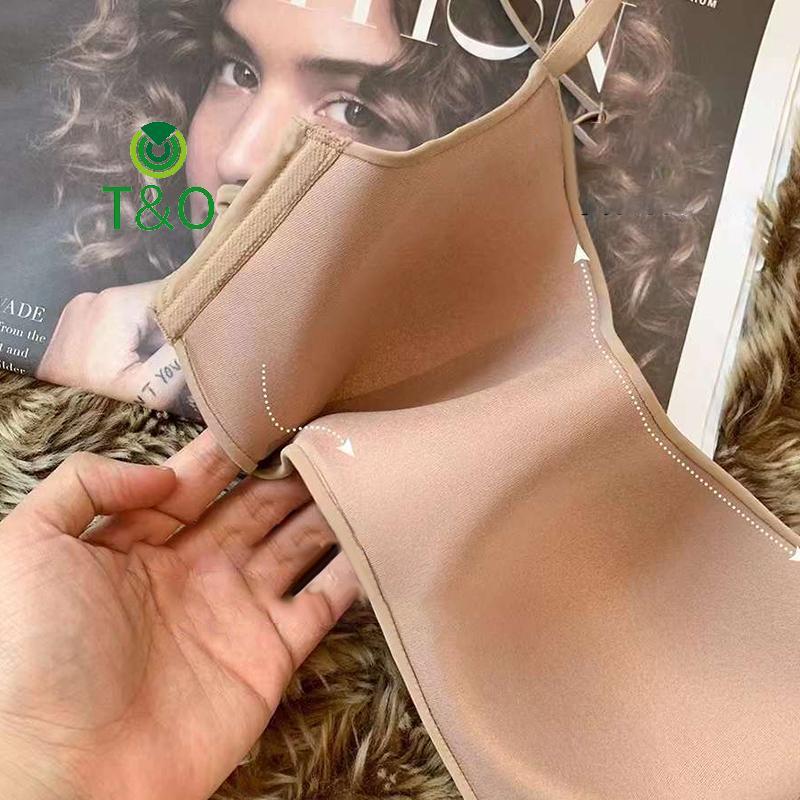 [T&OT] Soft Support Bras Seamless Bras For Women Small Chest 3/4 Cup Non-Wire Bra Push Up Bra Female