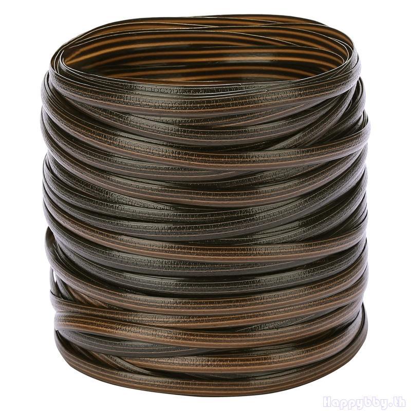 Hap 220ft หวายสังเคราะห์หวายซ่อมวัสดุสําหรับถักซ่อม DIY เก้าอี้หวายเฟอร์นิเจอร์ตารางตะกร้า Gradiant สีน้ําตาล