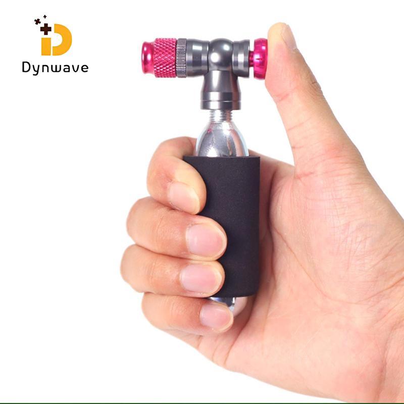 Dynwave CO2 ยางจักรยานอเนกประสงค์ กระบอกหัวฉีด CO2 สำหรับกีฬาจักรยานเสือภูเขาและจักรยานถนนกลางแจ้ง