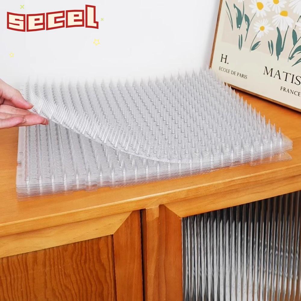 SECEL Cat Scat Mat, Thicken with Spike Anti-Cat Thorn Mat,พลาสติกCat Repellent Mat Keeping Cat Dogs Away