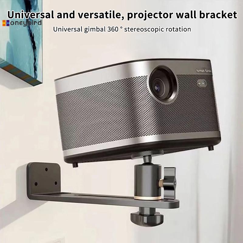 Kaleidoscope Portable Projector Braet 360° ที่วาง Beamer ติดผนังแบบหมุนได้ Universal 1/4 สกรูสําหรับ