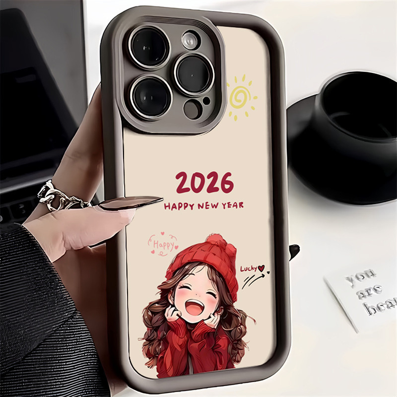 Lucky Girl Design เคสโทรศัพท์สําหรับ POCO X7 F7 X6 X5 F6 F5 Pro M6 Pro C65 Mi 15T 14T 13T Pro ปกอ่อน