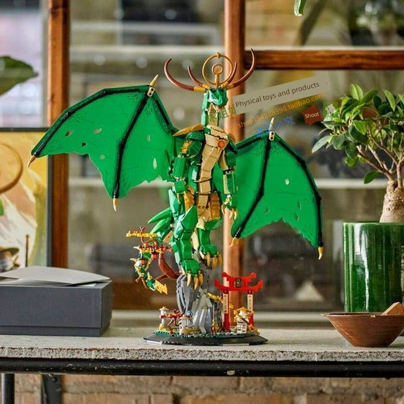 ninjago เลโก้ 2026 สไตล์ใหม่ Phantom Ninja Series ซีซั่น 19 Guardian Dragon Minifigure Building Bloc