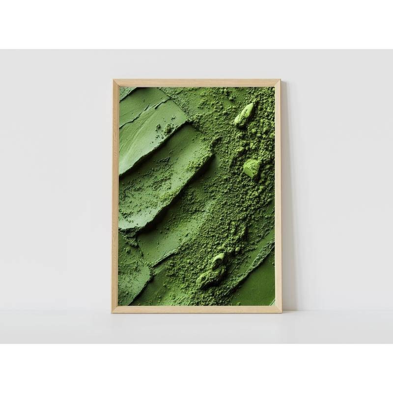 (ไซส์ใหญ่ )Matcha Wall canvas Print | โปสเตอร์มัทฉะลาเต้ตกแต่งผนังห้องครัว