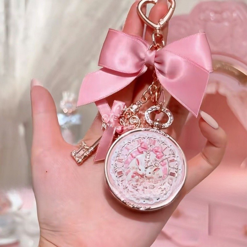 ดอกไม้ KNOWS Lip Balm กระต่าย Garden Series Lip Balm ที่ละเอียดอ่อนจี้พวงกุญแจกระเป๋าแขวนเครื่องประดับ Face - รูปที่ 4