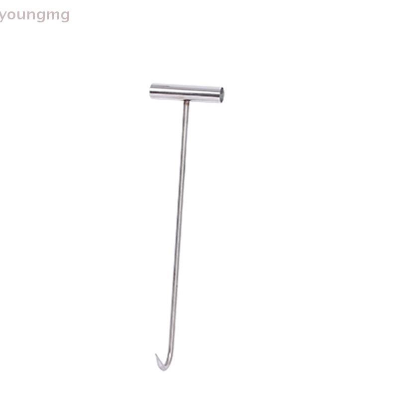 [YG] ครัวไส้กรอกเบคอนเนื้อการประมวลผล T ตะขอ T-Handle เนื้อ Boning Hook สําหรับห้องครัว Butcher Shop