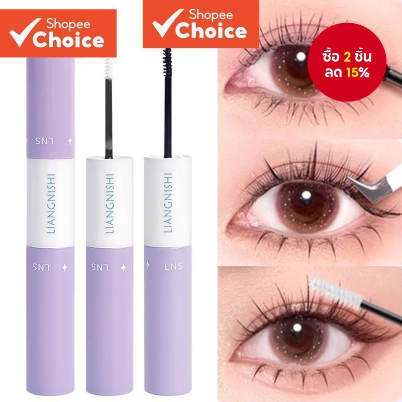 คู่หัวสีดําขนตากาวมาสคาร่ายาวนานพันธบัตรประทับตราขนตาล้างเคลือบเสื้อกันฝนที่แข็งแกร่งถือกันน้ําแห้งเร็วแต่งหน้า