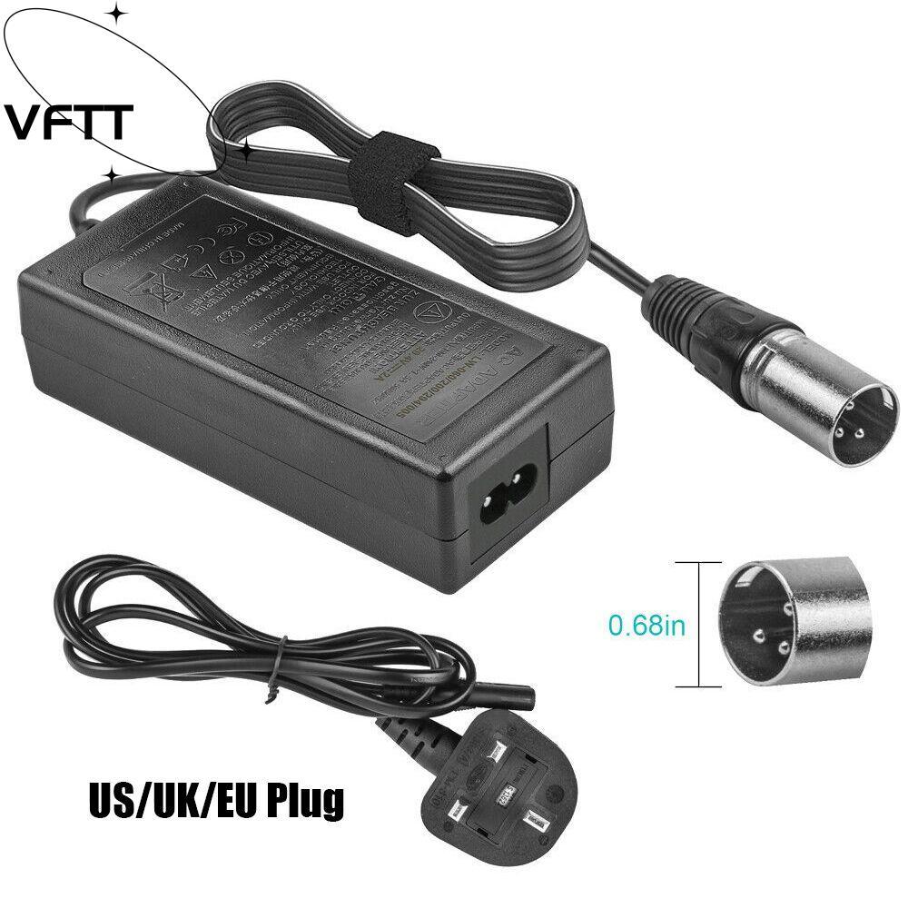 VFTT อะแดปเตอร์แปลงไฟ Universal Durable Mobility Scooter Ebike Charger