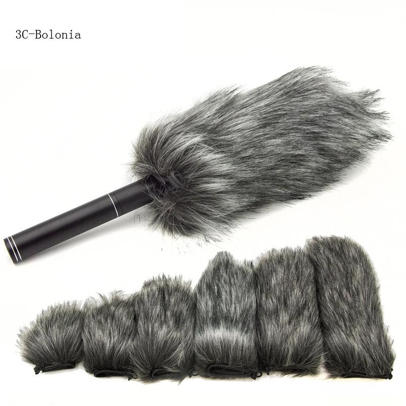 PC Furry Wind Muff ไมโครโฟนกระจกโฟมสําหรับสัมภาษณ์ Mic
