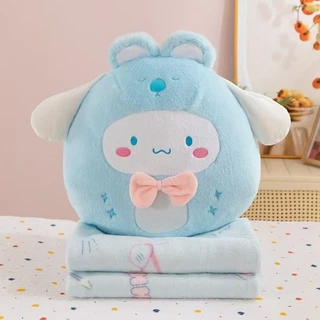 COD ตุ๊กตาหมอนผ้าห่ม 3in1 ทรงน่ารัก สำหรับงีบหลับ เดินทาง ดีไซน์กะทัดรัด เนื้อผ้านุ่ม ซุกมือได้