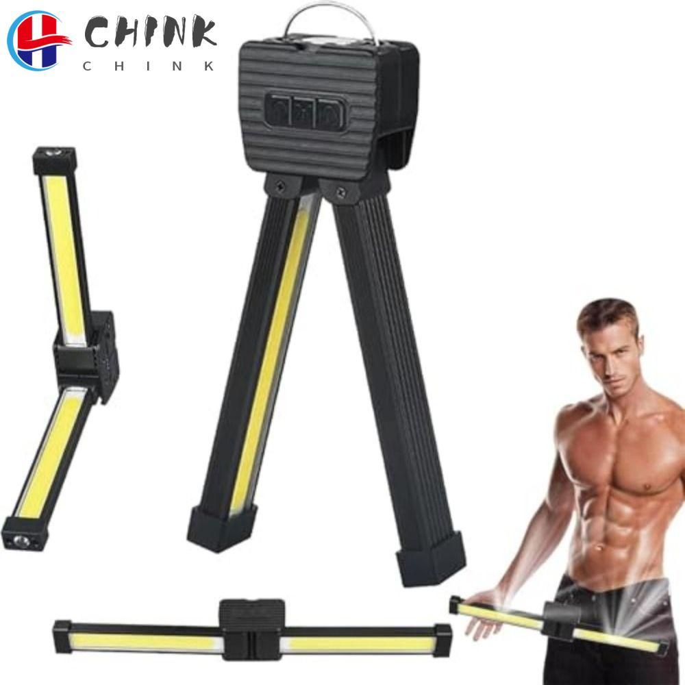CHINK ไฟฉาย LED 7th Gear Dimming Gym Lamp รุ่นดูดแม่เหล็กคุณภาพสูง 180 องศาพับพร้อมตะขอแขวนโคมไฟยา