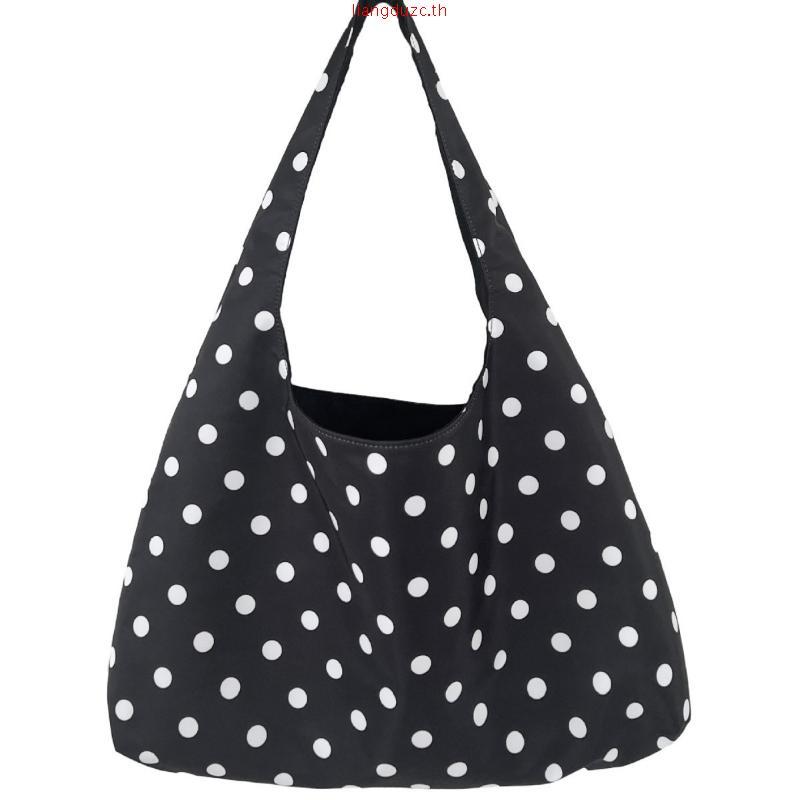 Himawari Baggu Midnight Polka Dot Mini Butter Bag (Cotton)