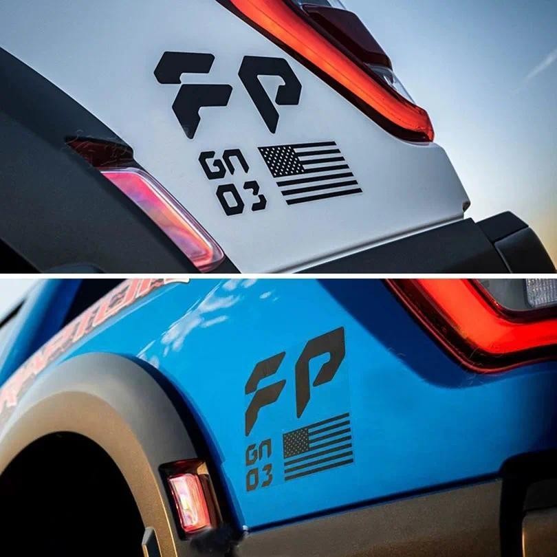 คู่ FP Performance Decal USA Flag Raptor Gen 3 Gen 2 Gen 1 GN03 สติกเกอร์เตียงด้านข้างล้อหลังไวนิลสํ