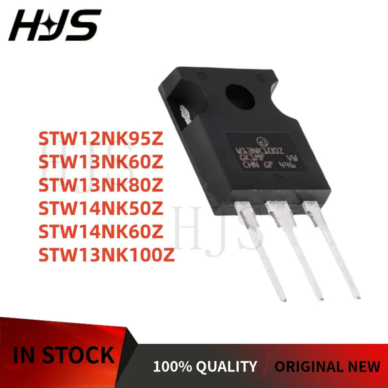 5PCS STW14NK60Z STW13NK60Z STW13NK80Z STW14NK50Z STW13NK100Z STW12NK95Z TO-247 Field Effect ทรานซิสเ