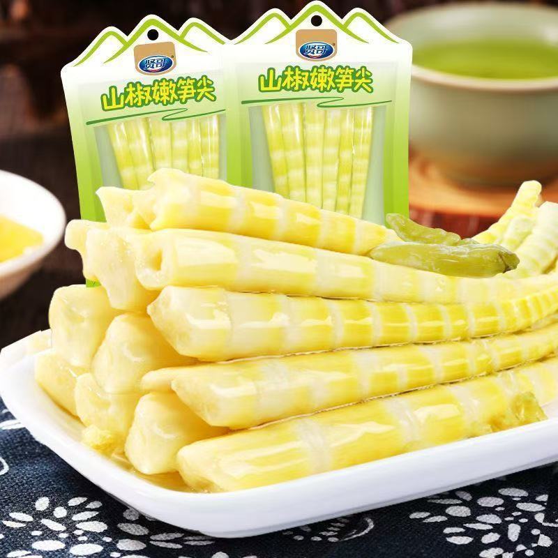 Xiange Yeshan Pepper Tender Bamboo Shoots Sharp Picked Pepper Tender Bamboo Shoots Open Bag Instant 