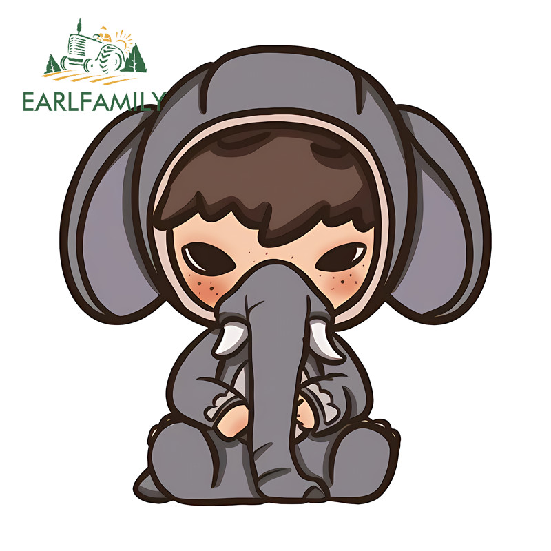 EARLFAMILY Hirono สติกเกอร์รถกันน้ํา Campervan รถจักรยานยนต์กระดานโต้คลื่นกันชน Windows JDM ไวนิล Decal Occlusion Scratch ประตูรถ Protector