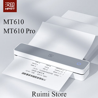 HPRT MT610/MT610 Pro Mini Portable A4 Printer Phone/USB Connection Black White Thermal Printer