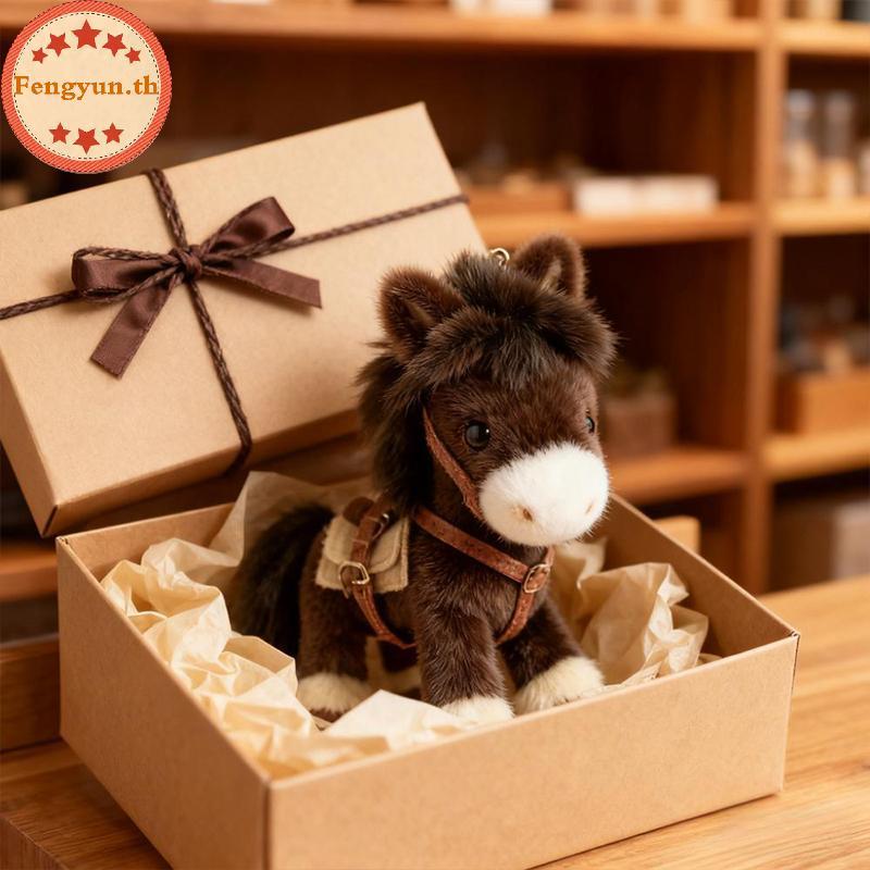 FENGYUN 2026 ปีม้า Mascot จี้ Zodiac Horse Plush กระเป๋า Charm ของขวัญปีใหม่ TH