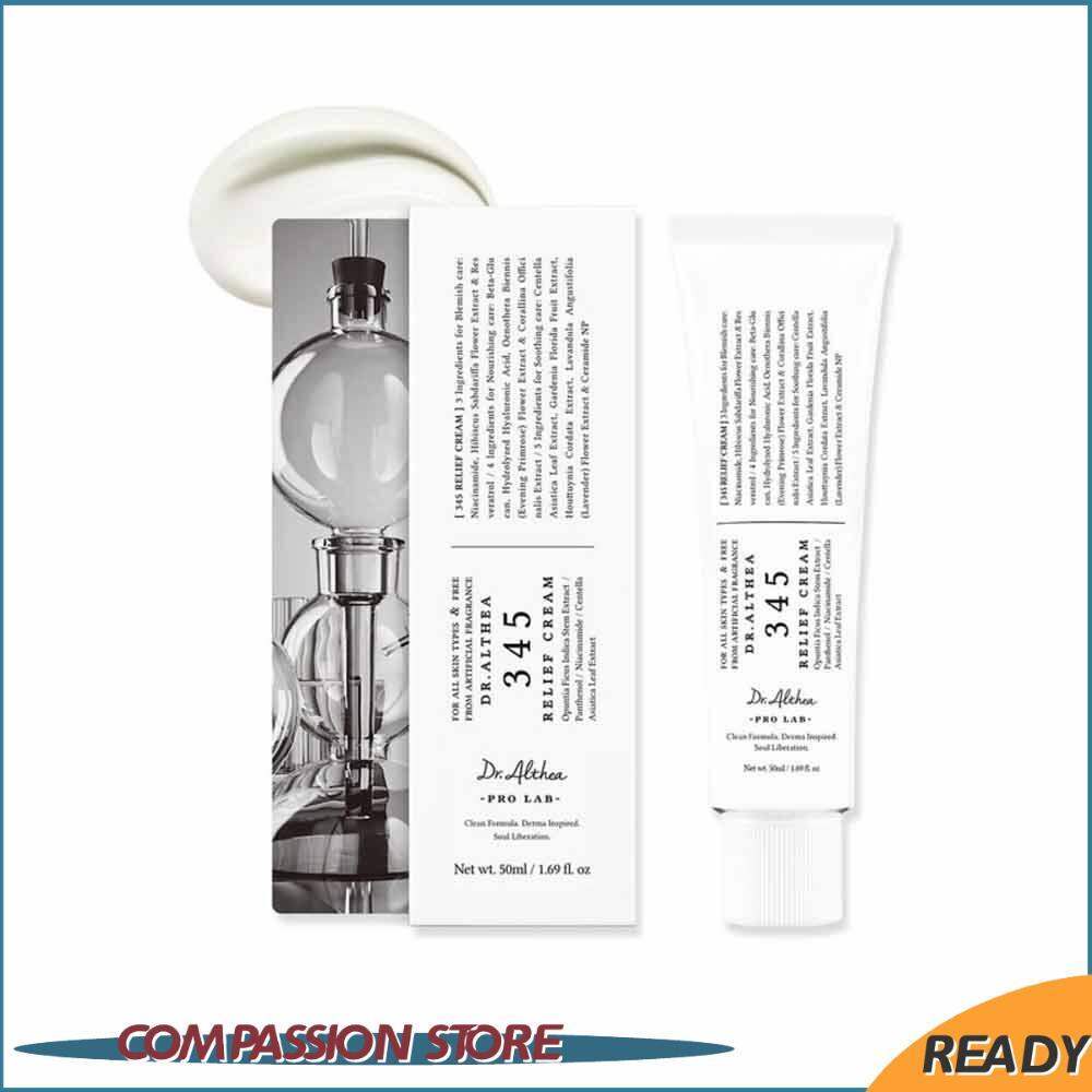 Haloy Dr.Althea 345 Relief Cream - Korean Face moisturizer ดูแลสิว ครีมบํารุงผิวหน้าป้องกันออกซิเจน