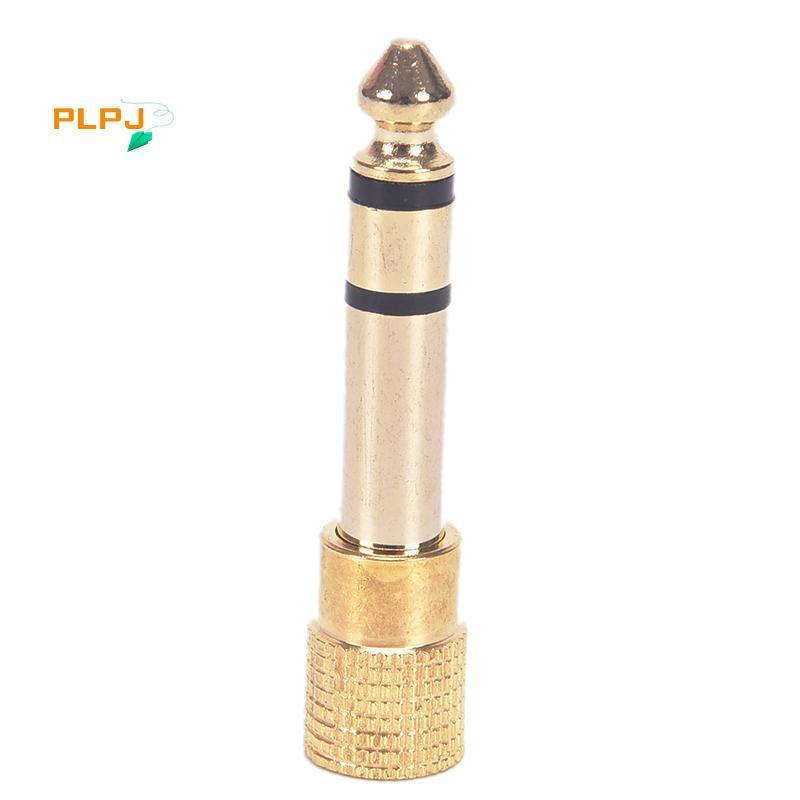 PLPJ 6.35 มม.ja ชาย 3.5 มม. Ja อะแดปเตอร์โลหะหญิง 6.3 มม. 1/4 " Adaptor ใหม่