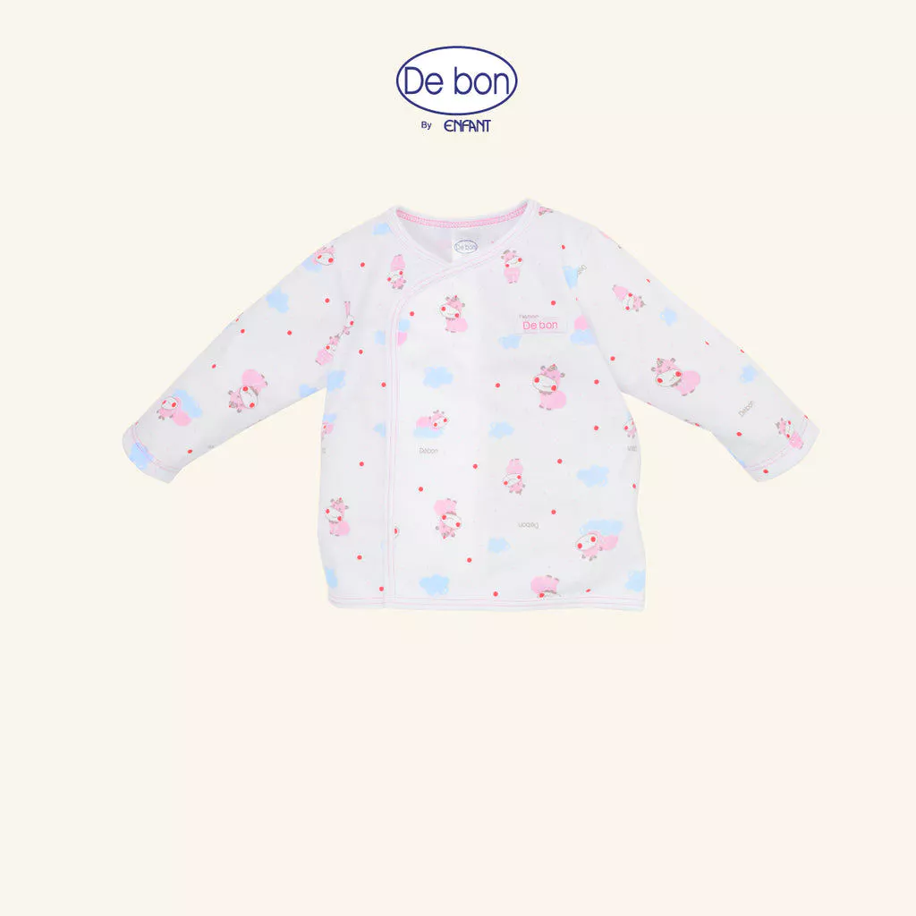 De bon เสื้อแขนยาวเด็กแรกเกิดแบบเวลโก้เทป / เสื้อกระดุมแขนยาว / กางเกงขายาว (ขายแยกชิ้น) EI2BA7+EI2AY6+EI4AY5